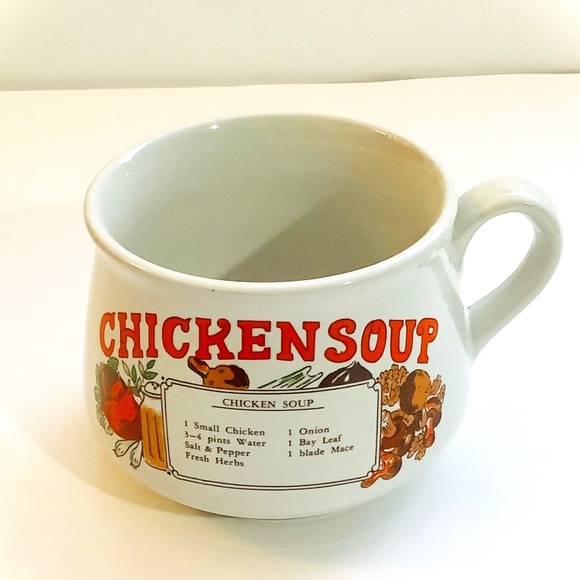 Vintage CHICKEN SOUP MUG - Picture 1 of 5